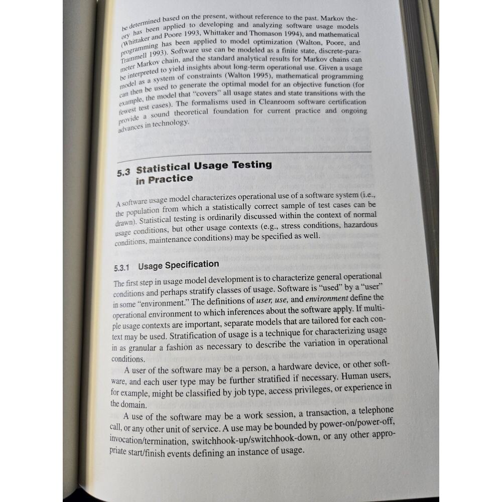 Addison-Wesley Book Cleanroom Software Engineering Technology Process Hardcover - Picture 5 of 5